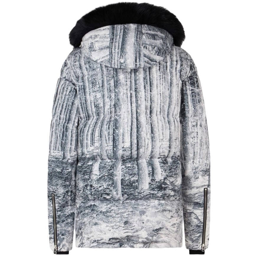 Moose Knuckles Original 3Q Shearling Jacket (Forest Print W/ Blk Sh) M34MJ128SH - Image 5