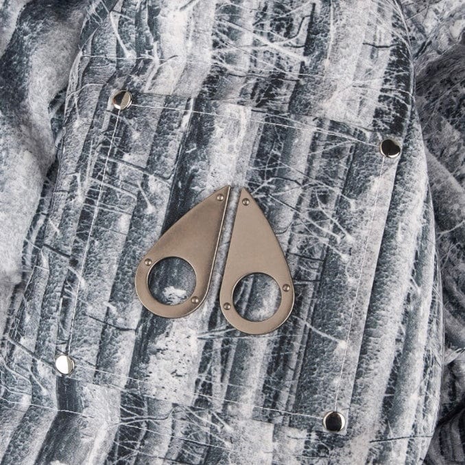 Moose Knuckles Original 3Q Shearling Jacket (Forest Print W/ Blk Sh) M34MJ128SH - Image 6