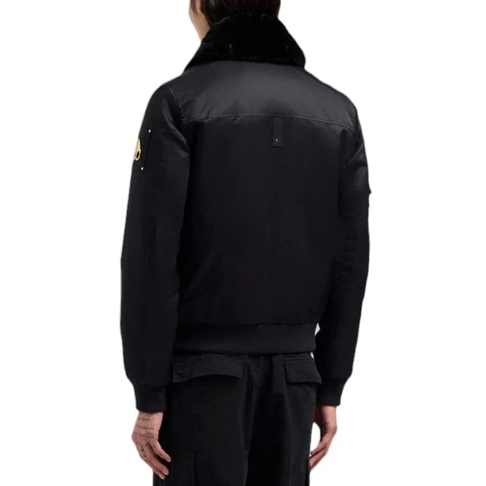 Moose Knuckles Gold Series Courville Bunny Bomber Jacket (Black) - Image 2