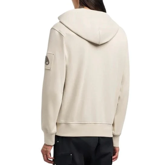 Moose Knuckles Hartsfield Zip Up Hoodie (Alabaster) M35MS609-1705 - Image 3