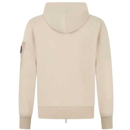 Moose Knuckles Hartsfield Zip Up Hoodie (Alabaster) M35MS609-1705 - Image 6