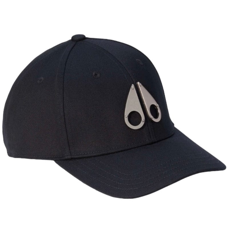 Moose Knuckles Logo Icon Cap (Black/Nickel Logo) M31MA534 - Image 2