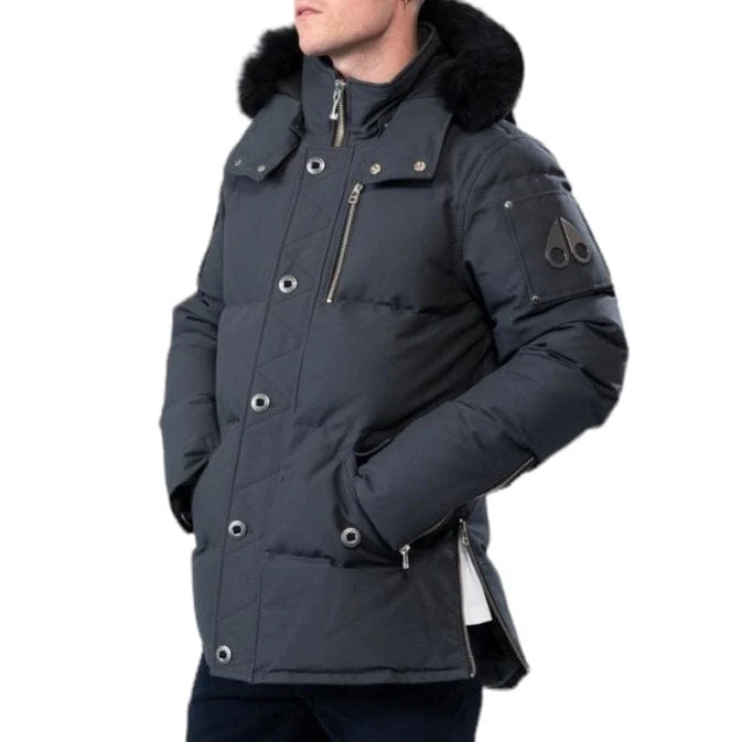 Moose Knuckles Original 3Q Neoshear Jacket (Granite/Black Shearling) - Image 2
