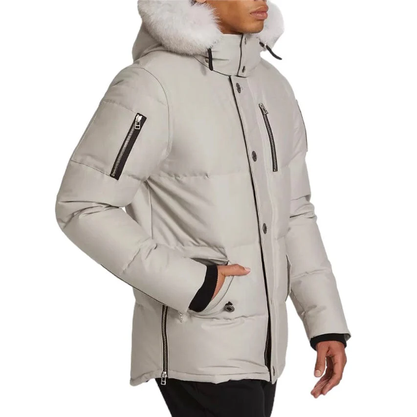 Moose Knuckles Original 3Q Neoshear Jacket (Storm Grey/Natural Shearling) - Image 2