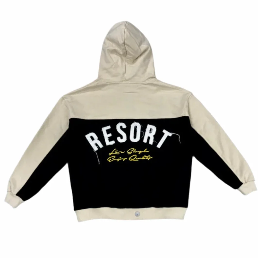 Mr.Wave Distressed Wave Hoodie (Black) - Image 2