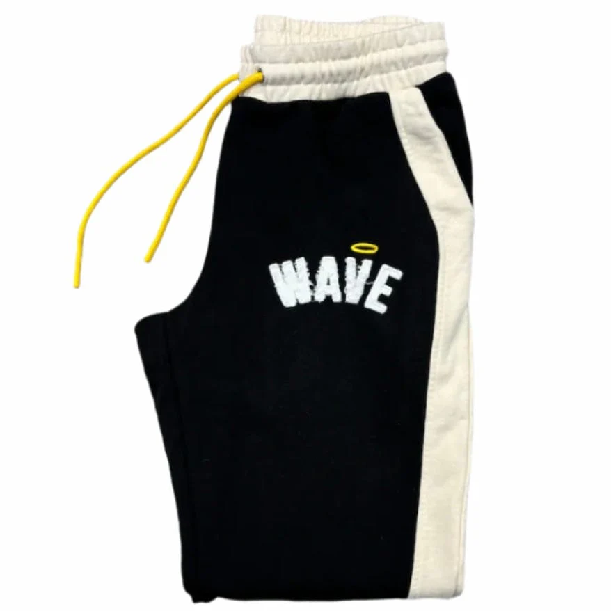 Mr.Wave Distressed Wave Pants (Black) - Image 2