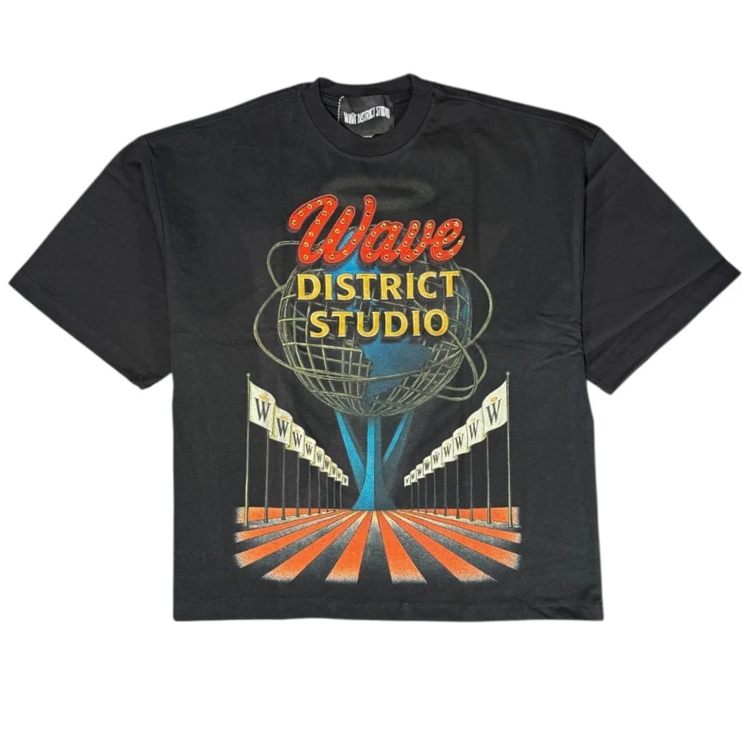 Mr. Wave District Globe Tee (Black) WDS-2T009T