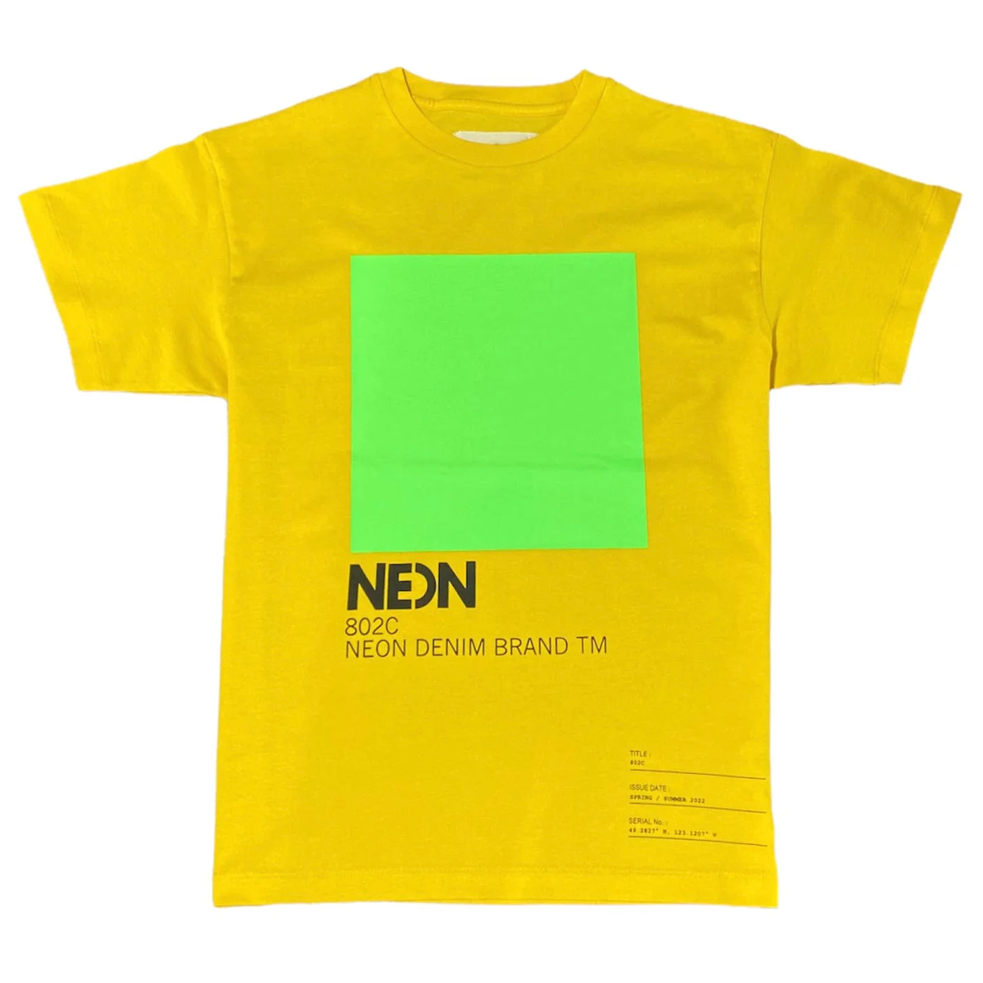 Neon Denim 802C T Shirt (Yellow) STT-018 - Image 4