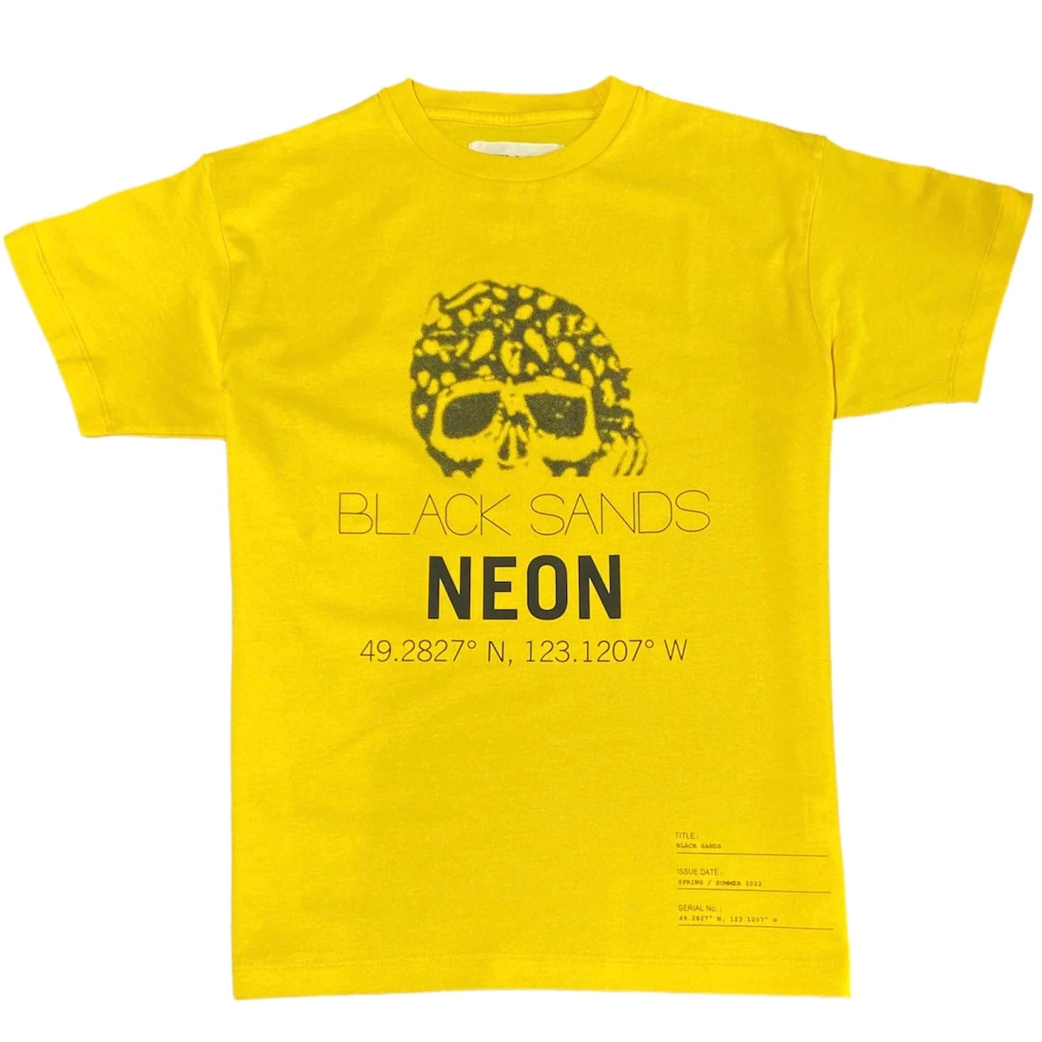 Neon Denim Black Sands T Shirt (Yellow) STT-021 - Image 4
