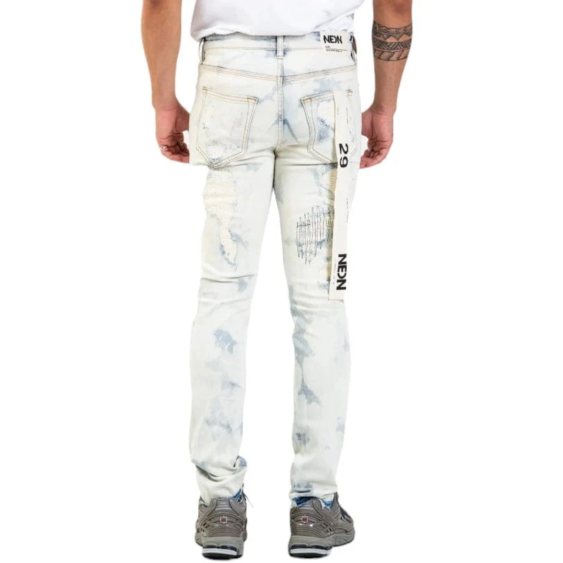 Neon Denim Sid Over Paint Repair Denim Jean (Light Blue) SID-119 - Image 3