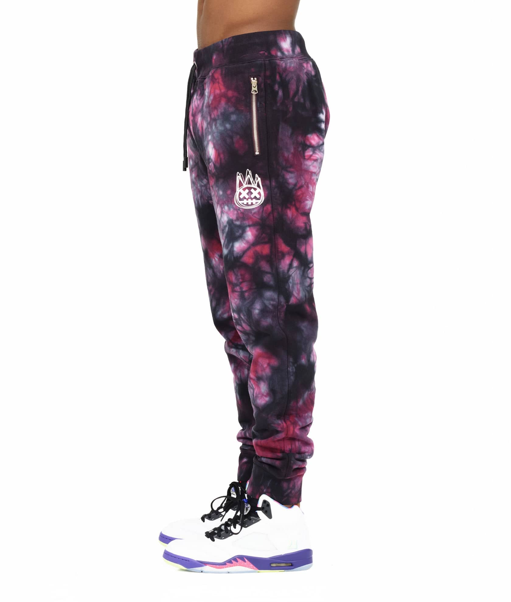 NOVELTY SWEATPANT IN MERLOT TIE DYE - Image 6
