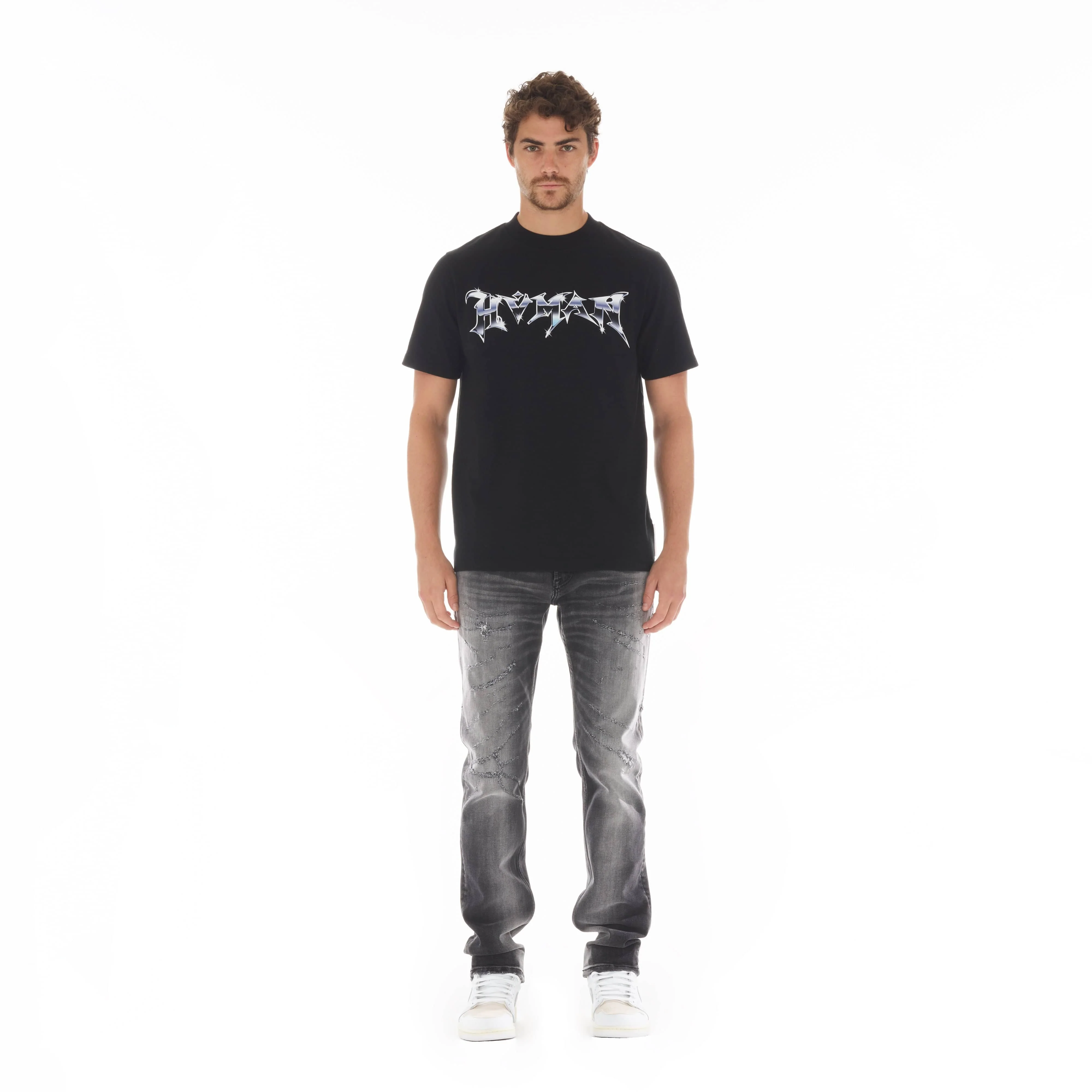 NOVELTY TEE "CHROME" IN BLACK - Image 2