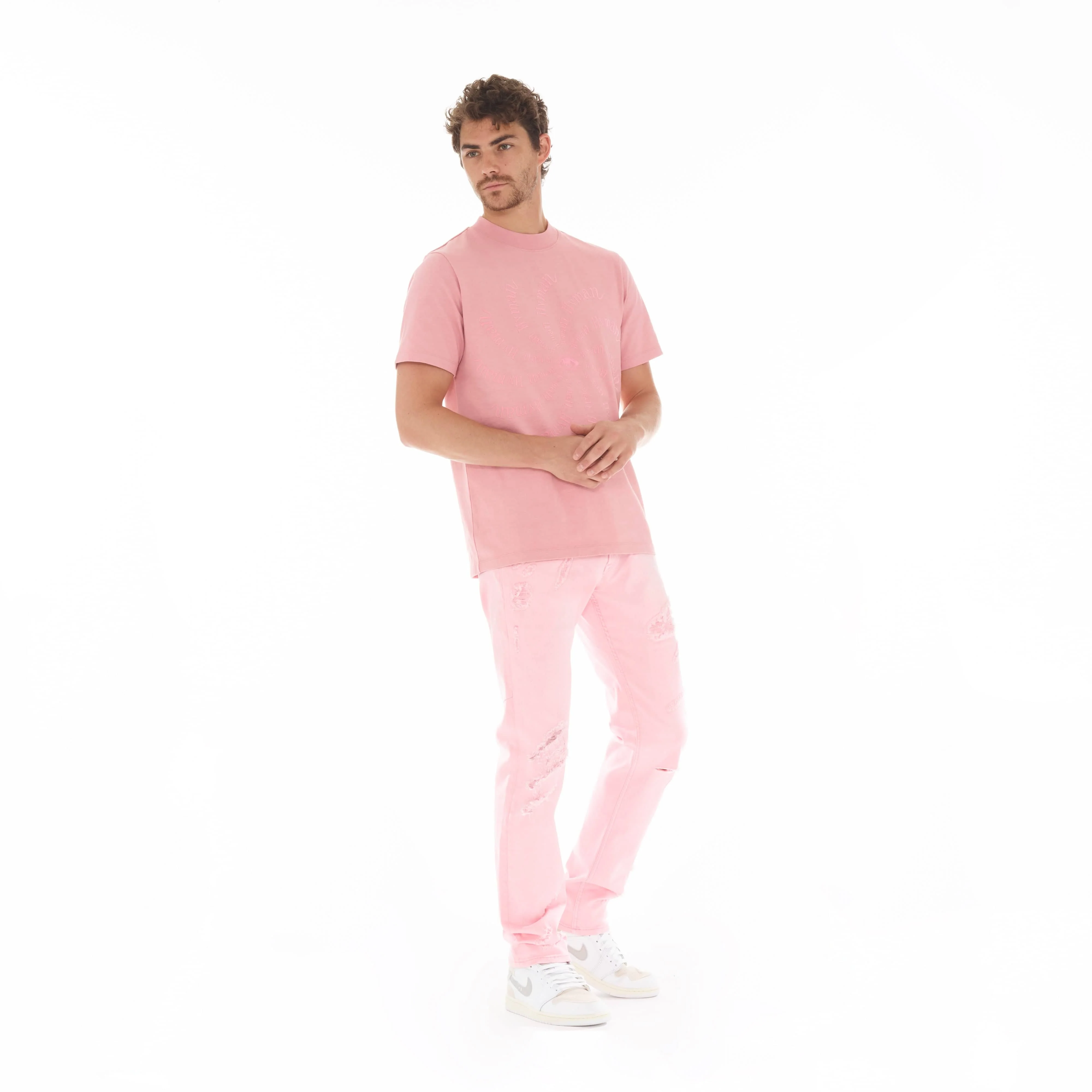 NOVELTY TEE "EYE" IN CORAL - Image 3