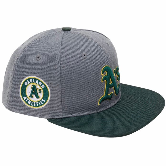 Oakland Athletics Logo Snapback Hat (Gray) - Image 2