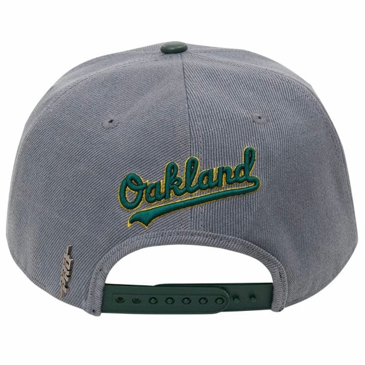 Oakland Athletics Logo Snapback Hat (Gray) - Image 4