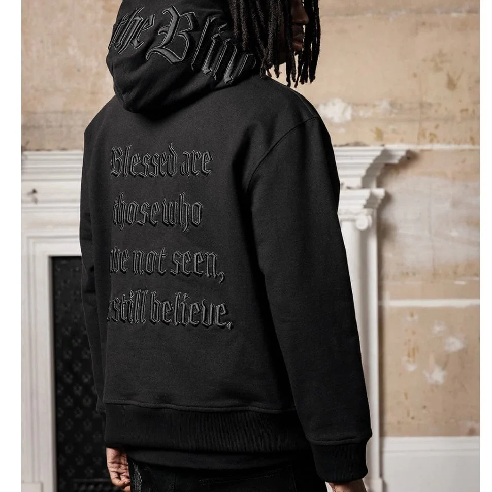 Only The Blind Blossom Statement Hoodie (Black) - Image 2
