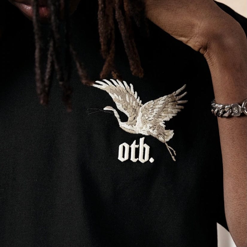 Only The Blind Heron T Shirt (Black) - Image 3