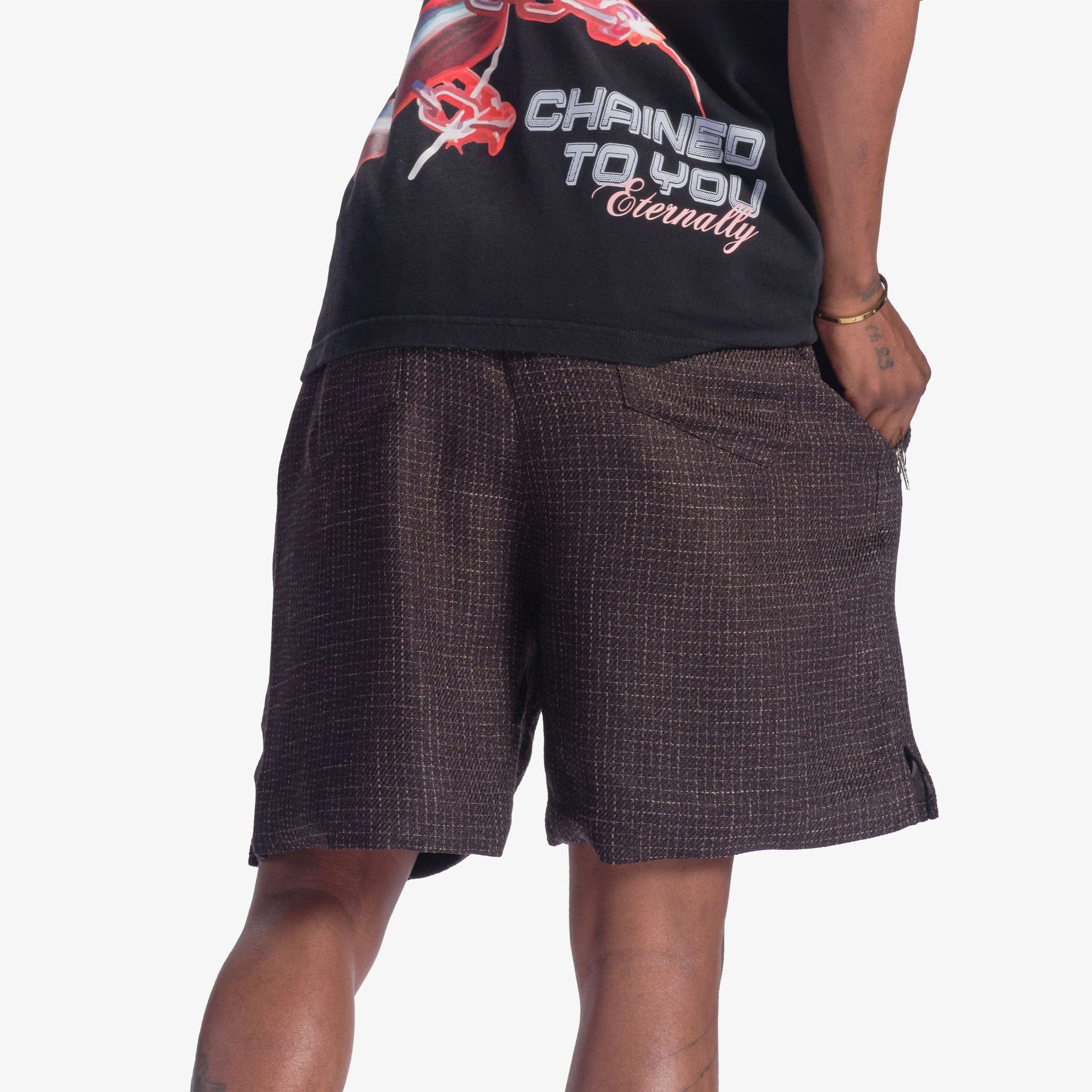 "Open Mind" Shorts (black) - Image 5