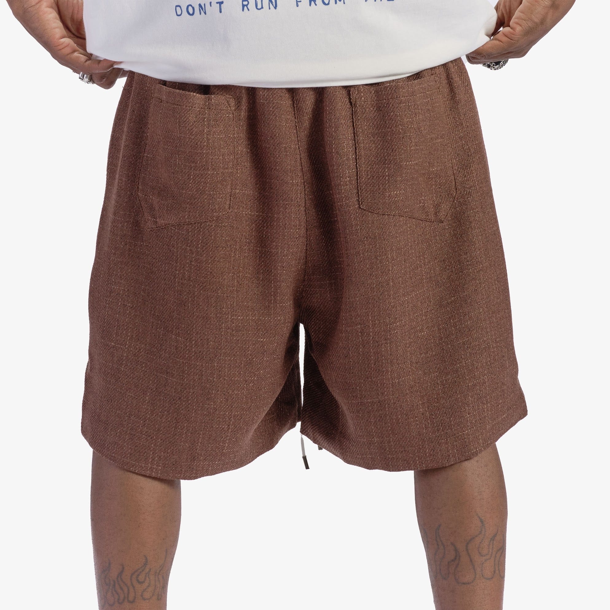 "Open Mind" Shorts (brown) - Image 2