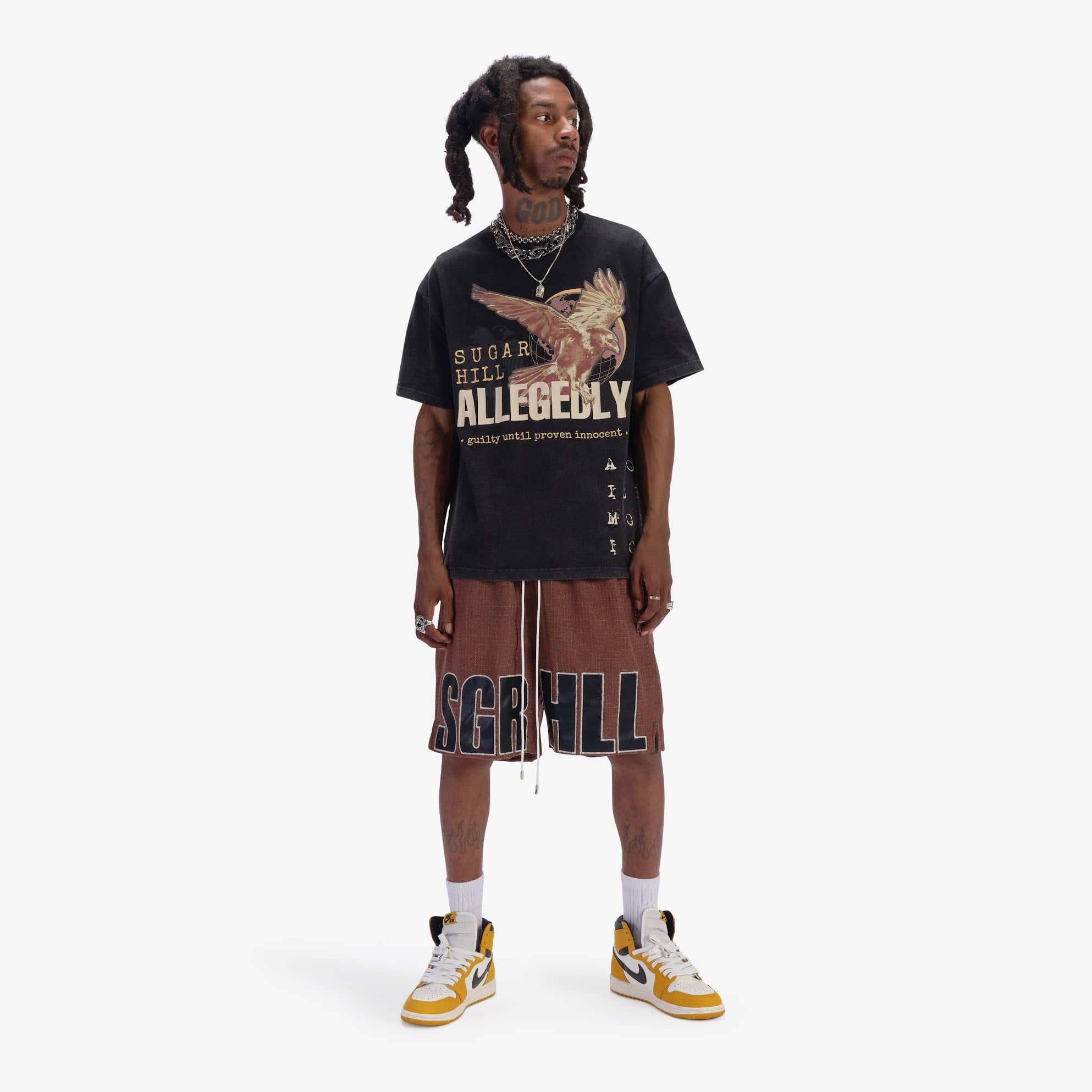 "Open Mind" Shorts (brown) - Image 5