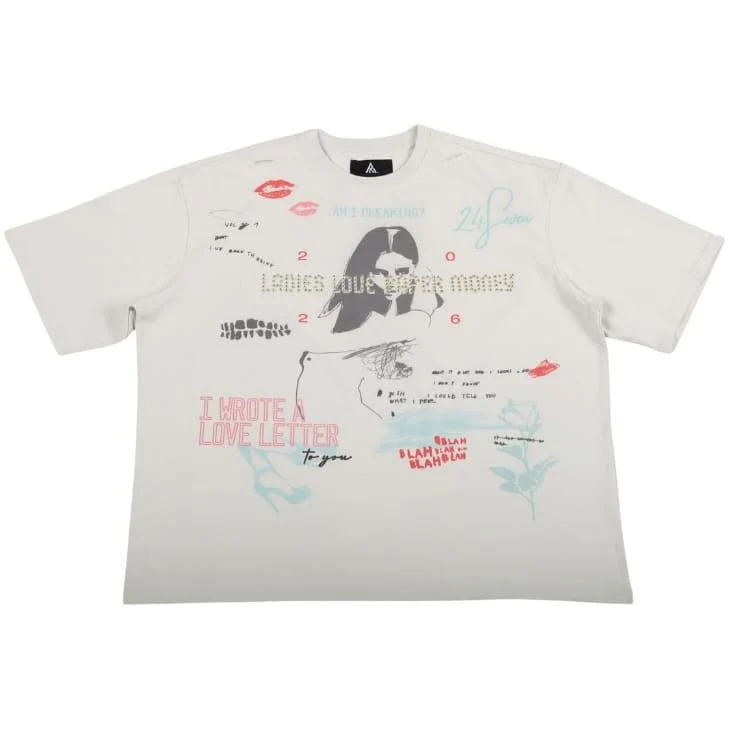 Paper Money Love Letter Tee (Incanus) BH3551