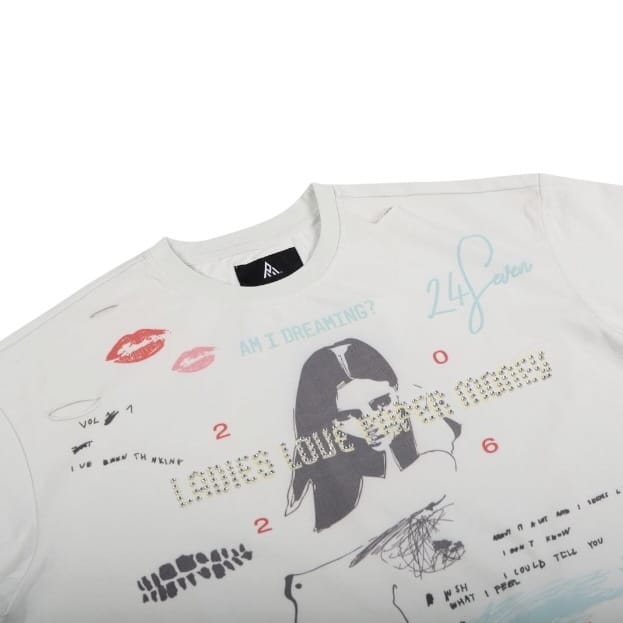 Paper Money Love Letter Tee (Incanus) BH3551 - Image 3