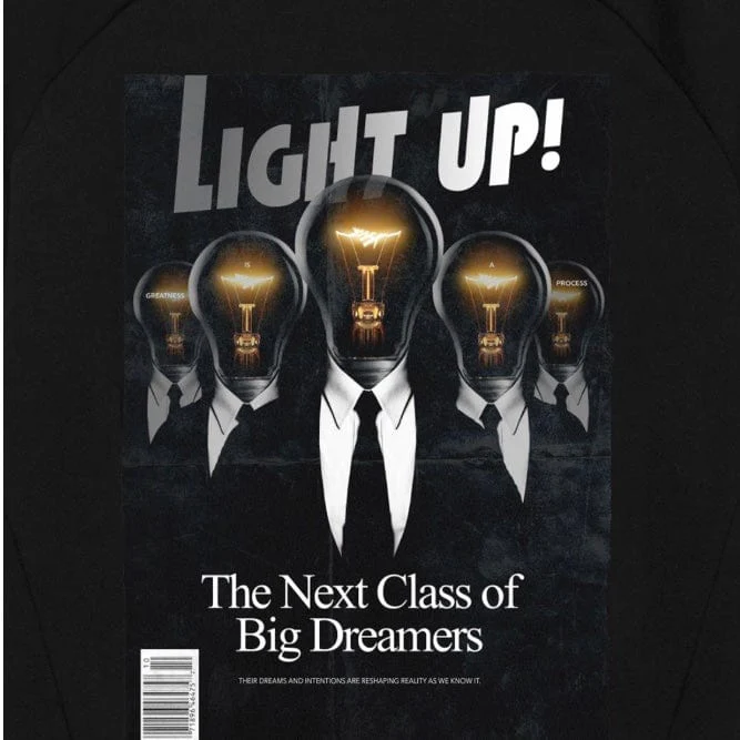 Paper Planes Light Up Crewneck (Black) 300071-001 - Image 2