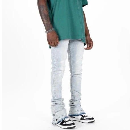 Pheelings "Emotionally Driven" Flare Stack Denim (Light Sand Blue) - Image 2