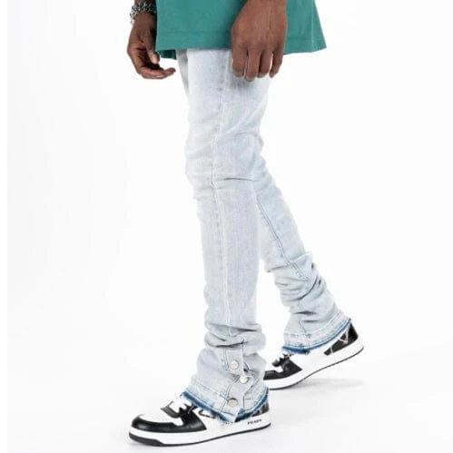 Pheelings "Emotionally Driven" Flare Stack Denim (Light Sand Blue) - Image 6