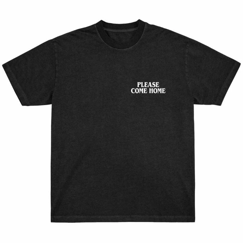 Please Come Home I'm Sorry Tee (Black) PCH-SUM23-0310