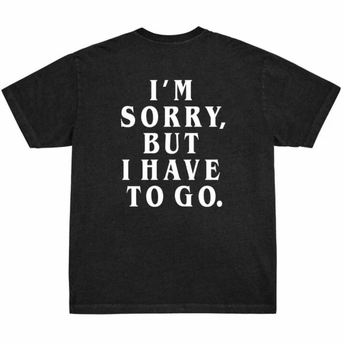 Please Come Home I'm Sorry Tee (Black) PCH-SUM23-0310 - Image 2