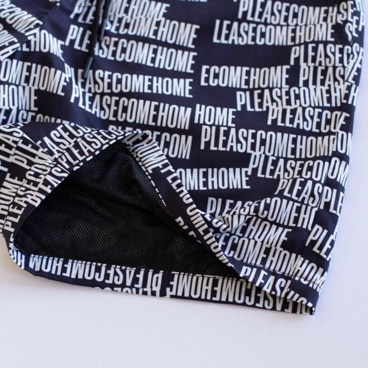 Please Come Home Scatter Logo Nylon Short (Black) PCH-SUM23-0305 - Image 2
