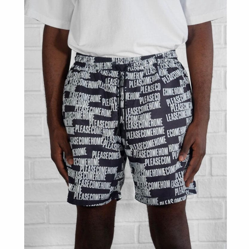 Please Come Home Scatter Logo Nylon Short (Black) PCH-SUM23-0305 - Image 3