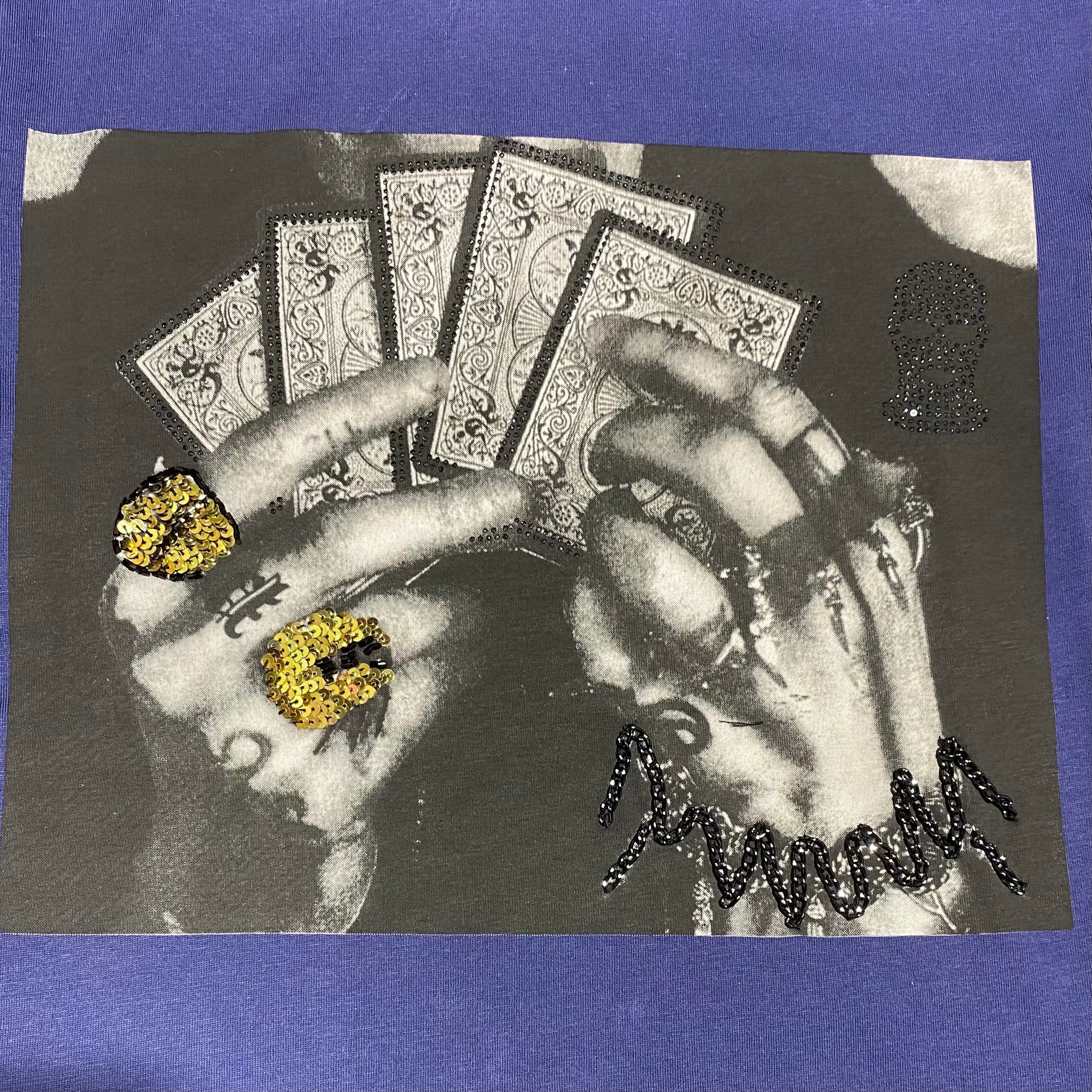 PlusEighteen Cards Tee (Navy) - Image 2
