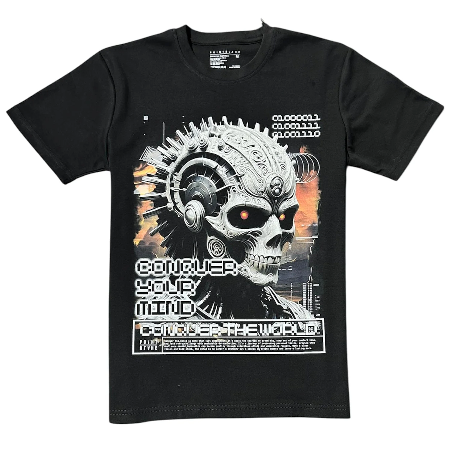 Point Blank Keep On Hustlin Conquer The World Tee (Black) OBMY25TS_17