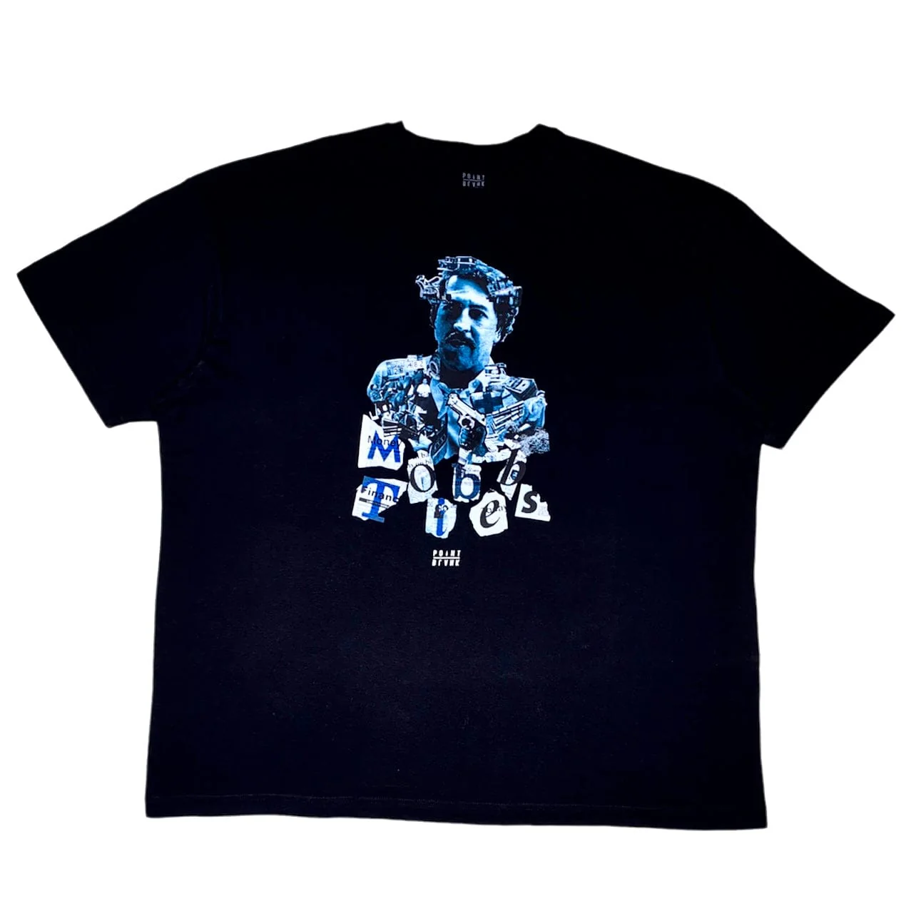 Point Blank Mob Ties T Shirt (Black/Blue) 3067