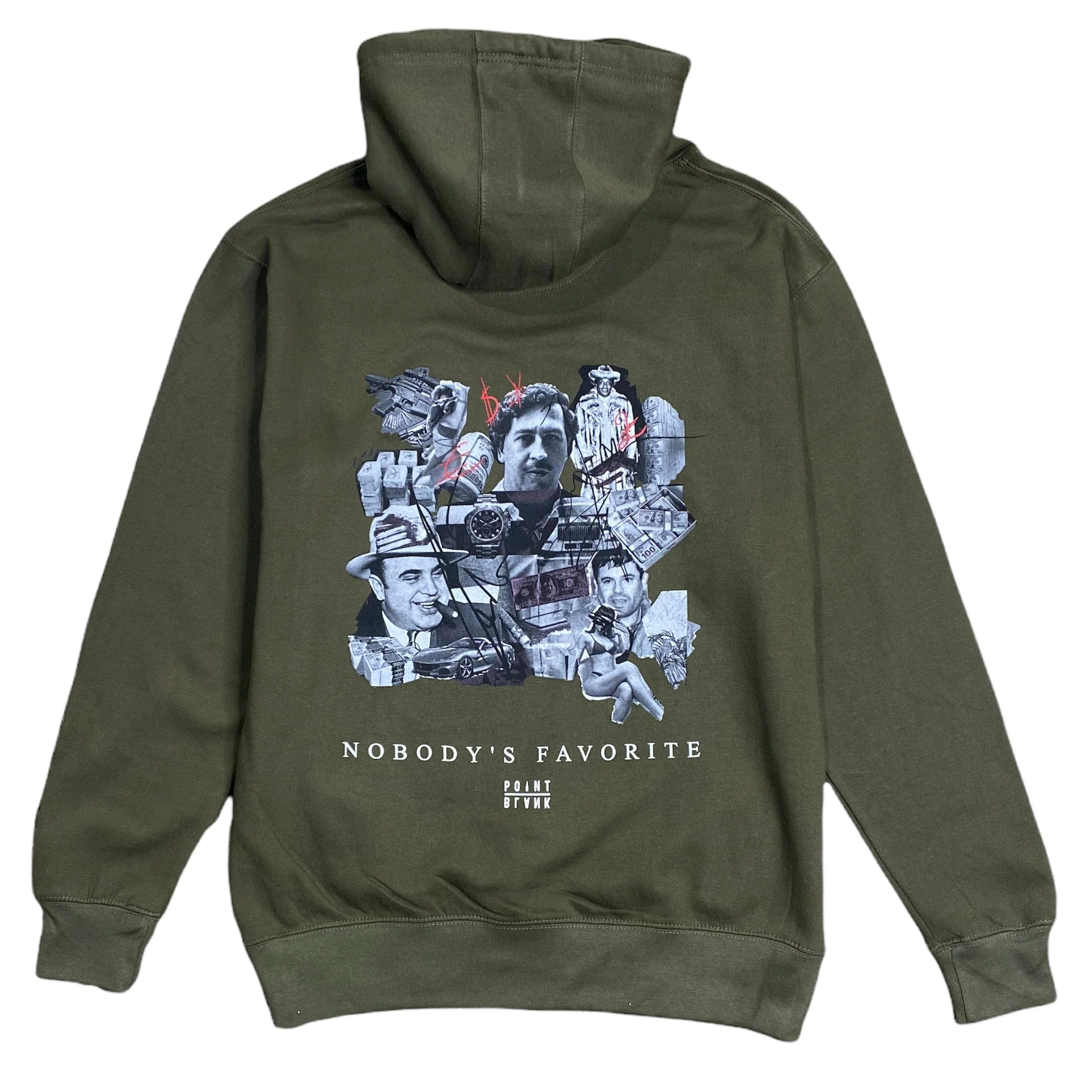 Point Blank Well Wishers Hoodie (Olive) - Image 2
