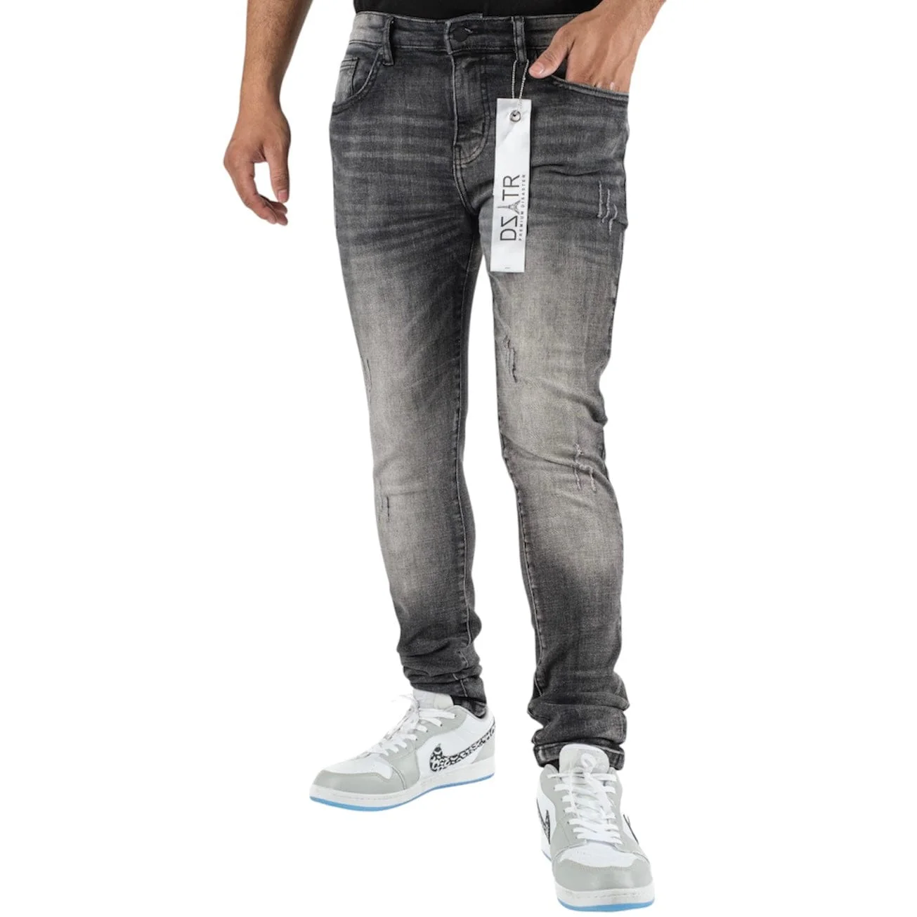 Premium Disaster Classic Super Stretch Denim (Smooth Black) DZTR-416 - Image 3