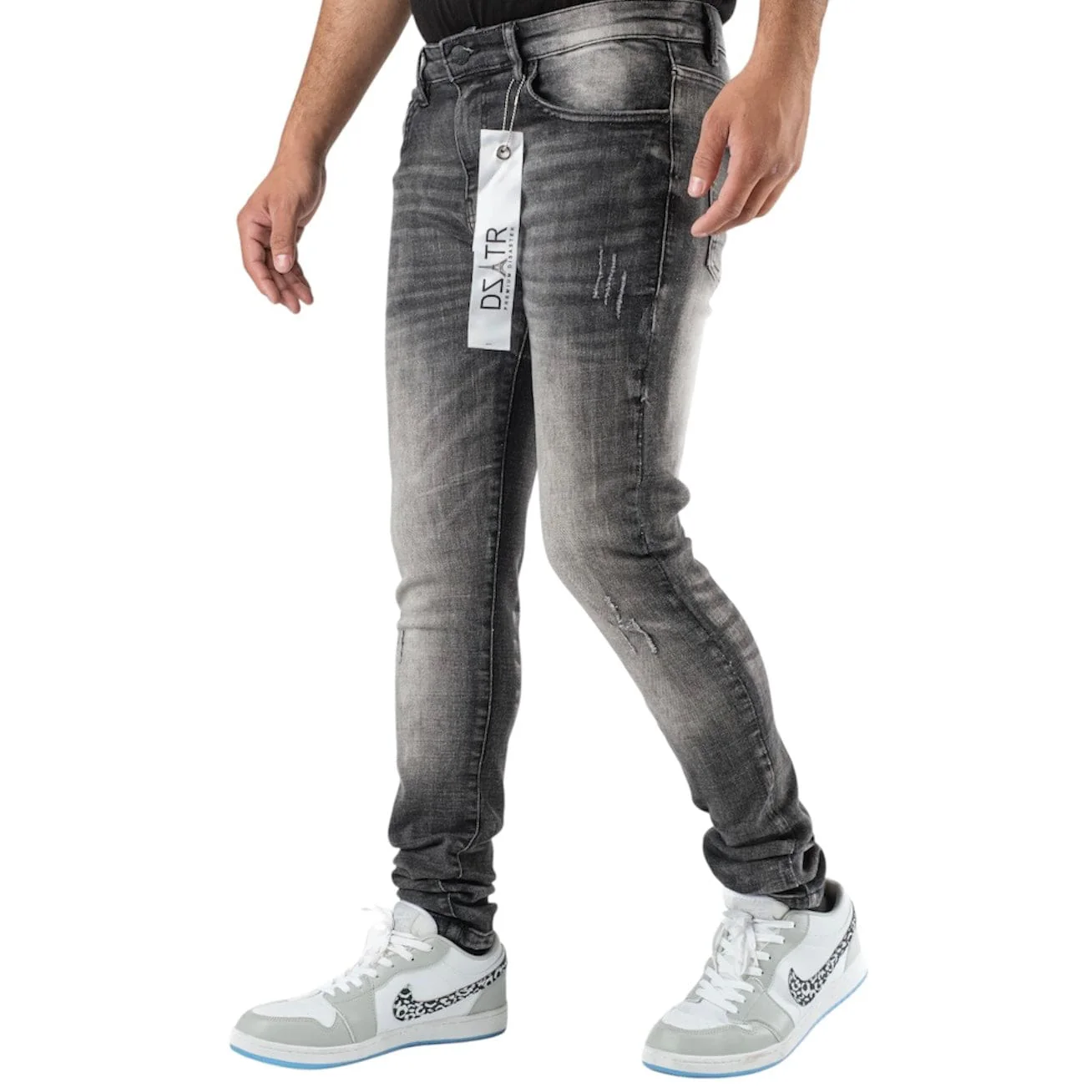 Premium Disaster Classic Super Stretch Denim (Smooth Black) DZTR-416 - Image 4