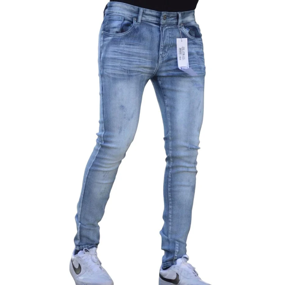 Premium Disaster Super Stretch Denim (Chalk Wash) DZTR-389 - Image 2