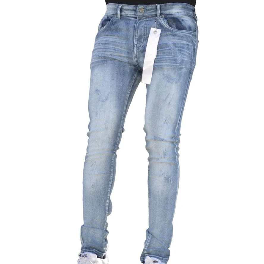 Premium Disaster Super Stretch Denim (Chalk Wash) DZTR-389 - Image 4