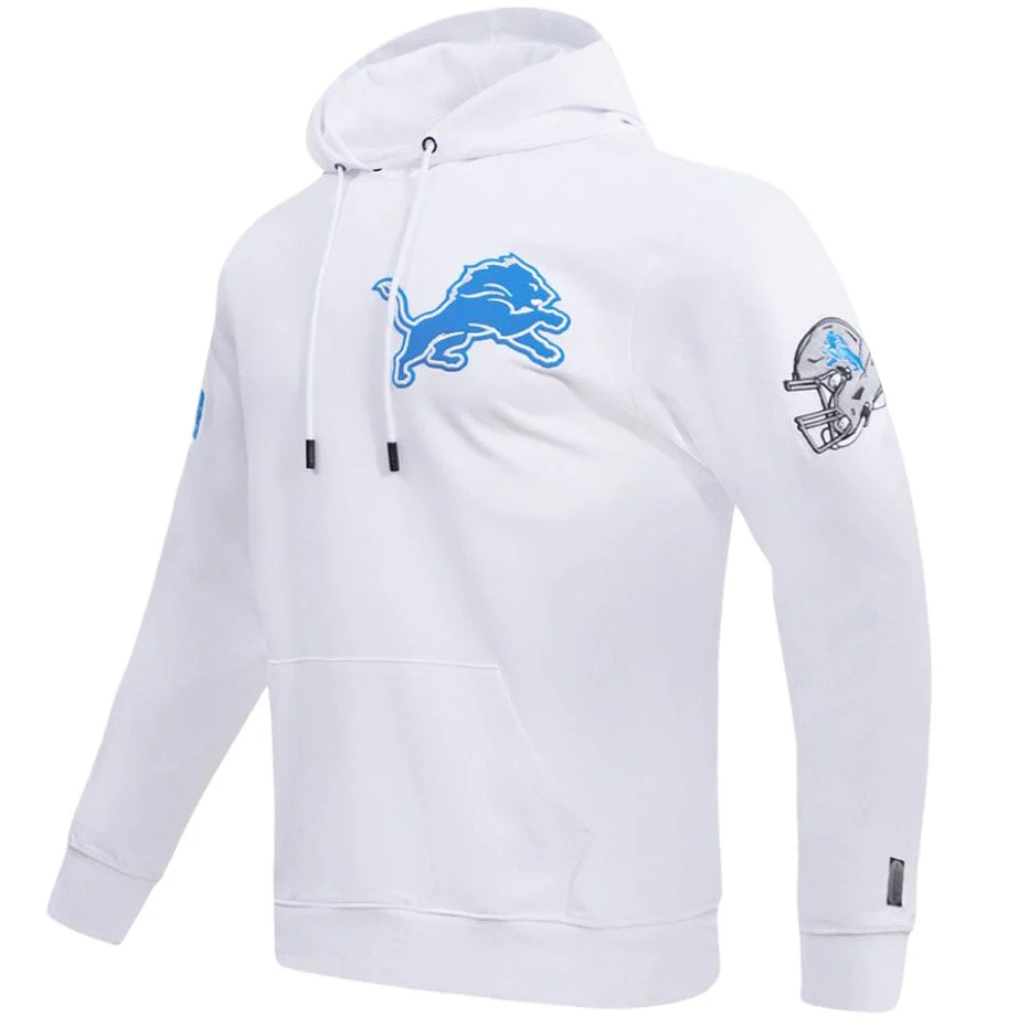 Pro Standard Detroit Lions Classic Chenille DK PO Hoodie (White) - Image 2