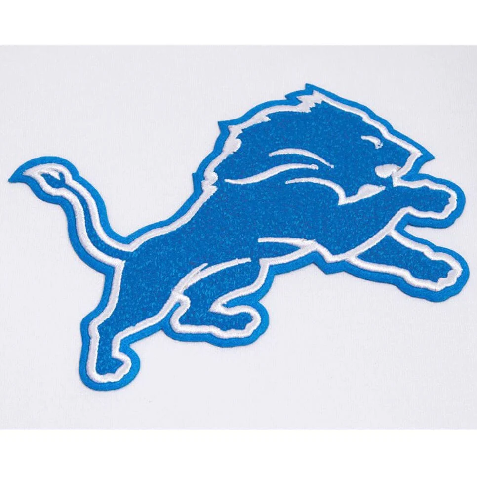Pro Standard Detroit Lions Classic Chenille DK PO Hoodie (White) - Image 5