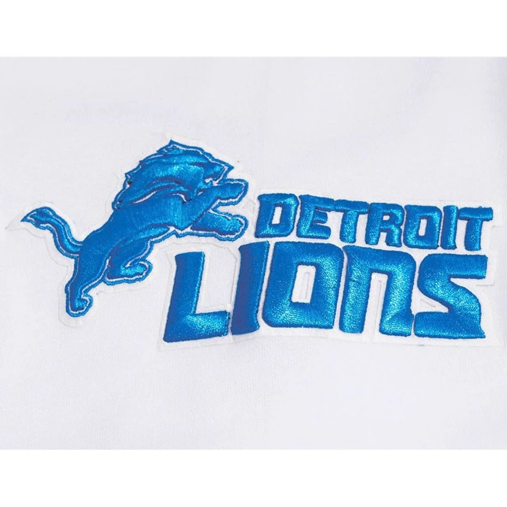 Pro Standard Detroit Lions Classic Chenille DK PO Hoodie (White) - Image 6