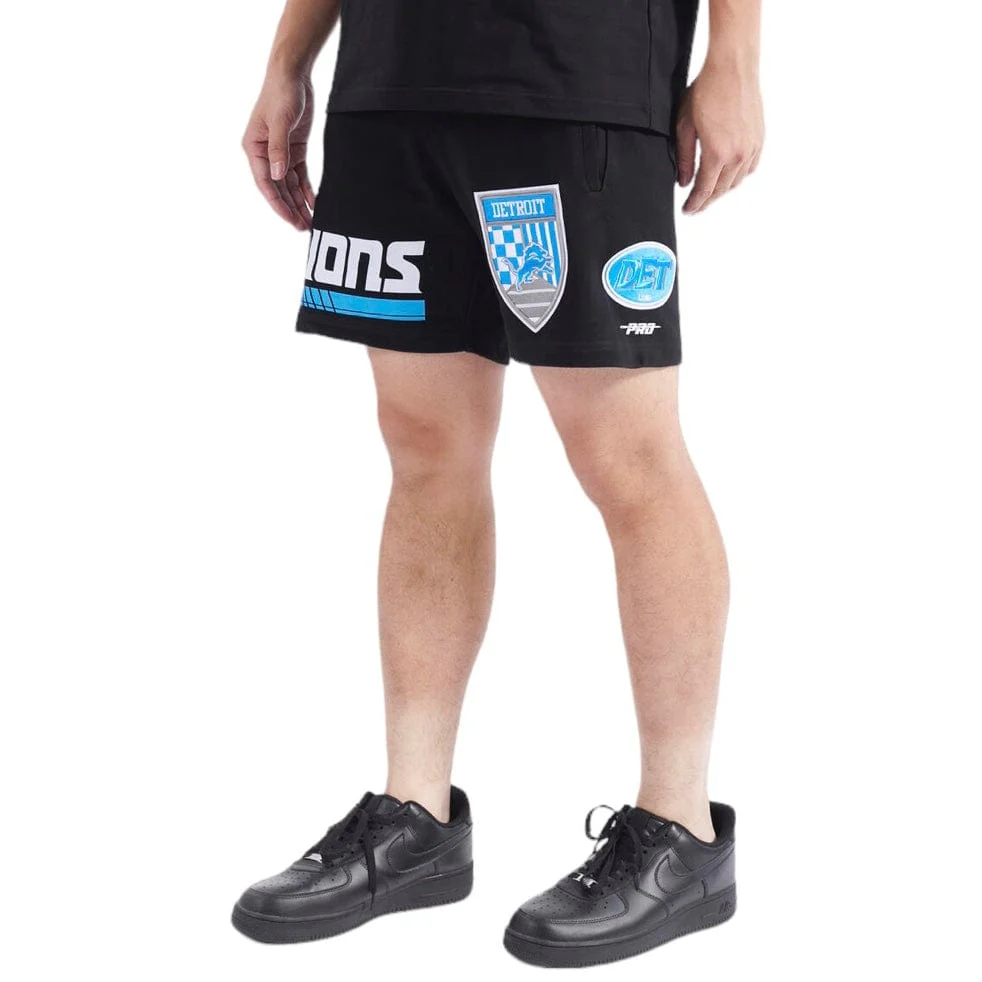Pro Standard Detroit Lions Fast Lane Fleece Short (Black) - Image 3