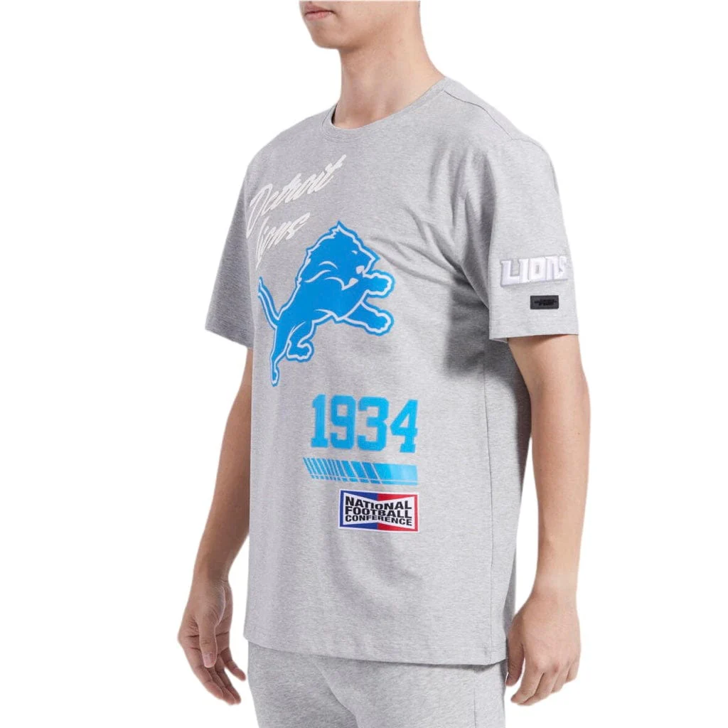 Pro Standard Detroit Lions Fast Lane SJ Tee (Heather Grey) FDL1410330-HGR - Image 3