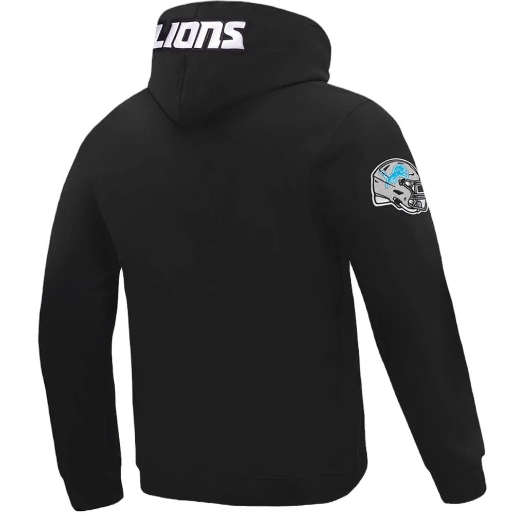 Pro Standard Detroit Lions Old English Flc PO Hoodie (Black) - Image 4