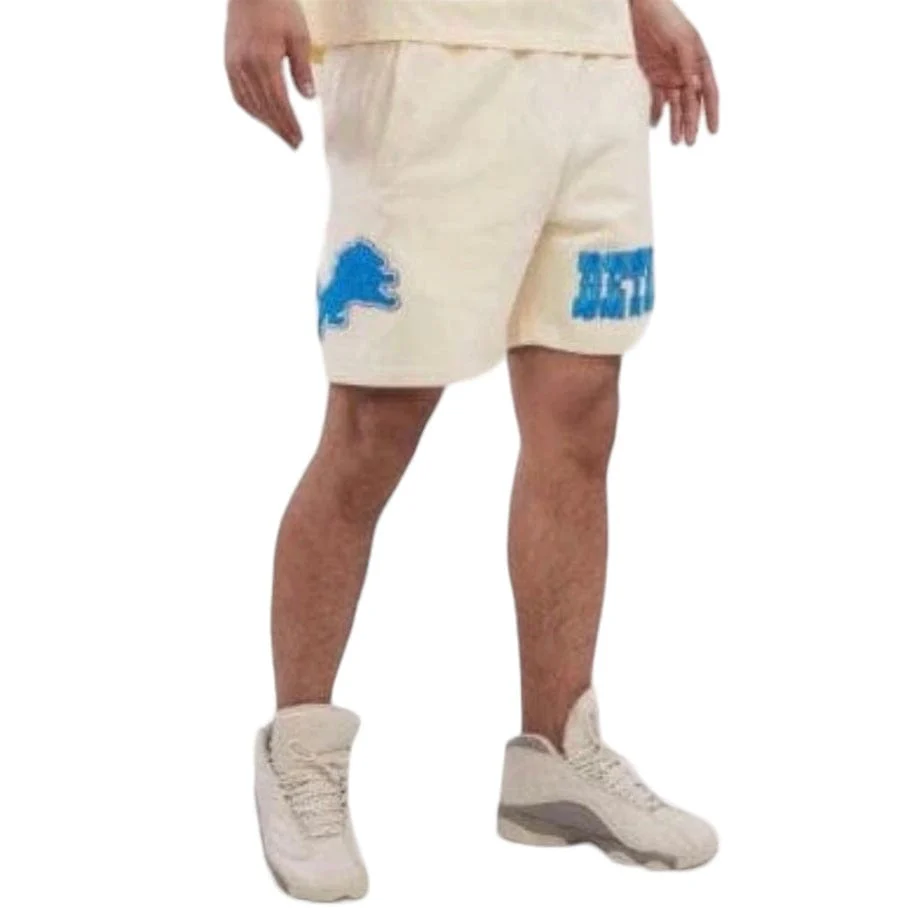 Pro Standard Detroit Lions Retro Classic Fleece Short (Eggshell) FDL343451 - Image 2