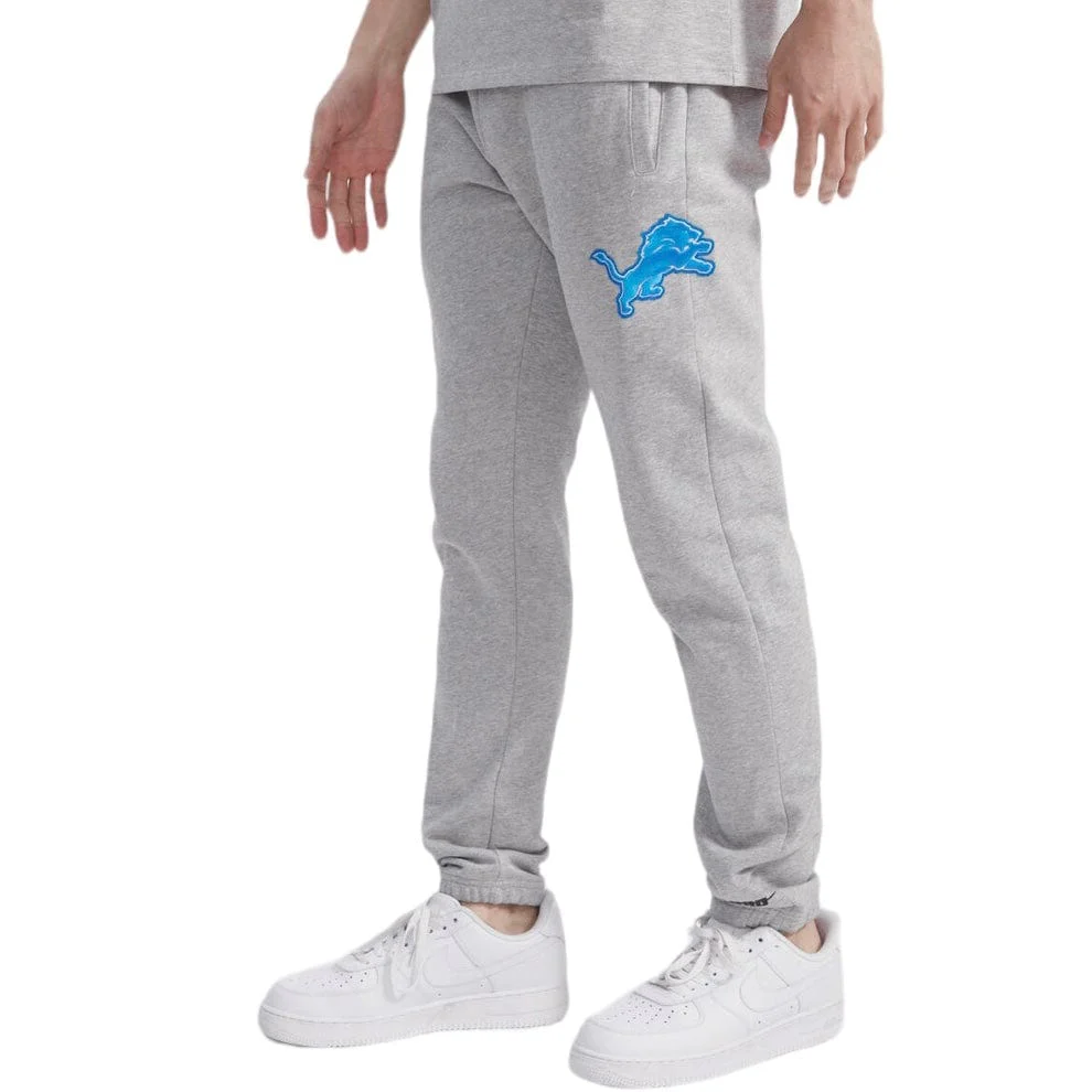 Pro Standard Detroit Lions Script Tail Rib Fleece Sweatpants (H.Gray/Black) - Image 3