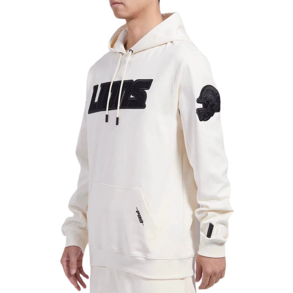 Pro Standard Detroit Lions Triple Tonal Dk Po Hoodie (Eggshell) - Image 3
